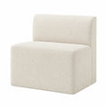 Banquette en Tissu Bouclé Crème 80 cm x 70 cm x 75 cm