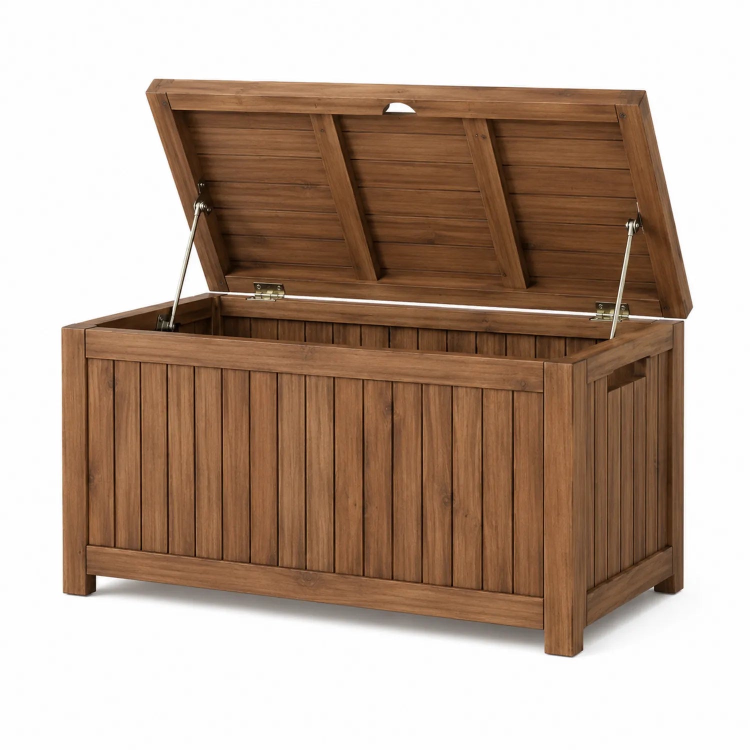 Coffre en Bois d'Acacia Marron 120x50x60 cm