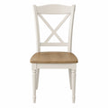 Chaise en Bois de Hêtre et MDF Blanc et Chêne